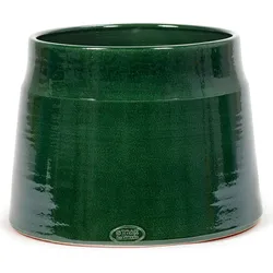 Glazed Shades Übertopf 30 cm, Waldgrün