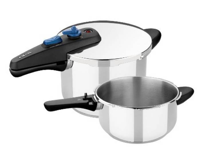 Monix Veloce RVS snelkookpan Set, zilver