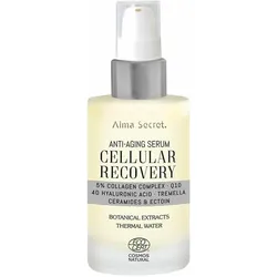 Alma Secret, Gesichtsserum, CELLULAR RECOVERY Anti-Aging Serum für Frauen mit Hyaluronsäure, veganem Kollagen und CoQ10 (50 ml)