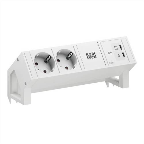Bachmann DESK2 PURE WHITE 2xCEE7/3 BM0022039
