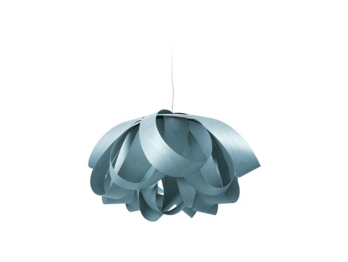 LZF Pendelleuchte Agatha - Sea Blue (Meerblau) , Large Natur, Sk