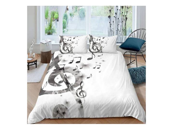 LuxusKollektion Jugendbettwäsche Bettwäsche Set 135x200 Musik & Schmetterling 2tlg