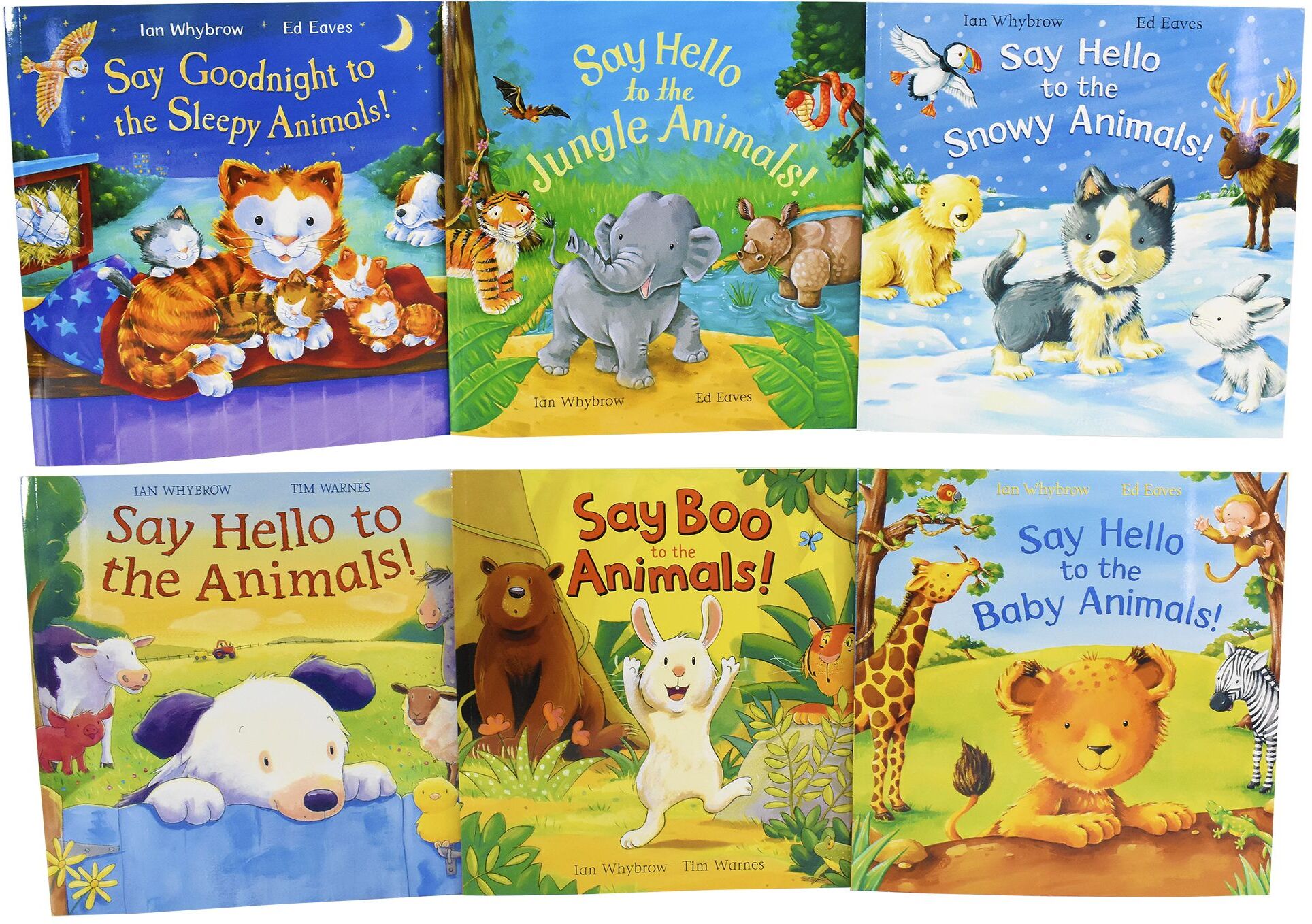 Say Hello To The Animals by Ian Whybrow 6 Books Children Set - Ages 0-5 - Paperback Pan Macmillan