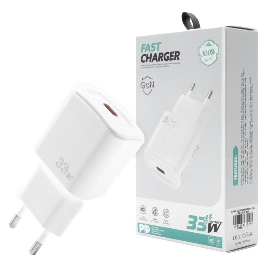 Vega Ecobox Type-C 33w Gan Wand-Ladegerät + Type-C Pd-Kabel Weiss (33 W) (60441813)
