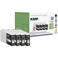 KMP Tintenpatronen-Set ersetzt Epson »T7901 / T7902 / T7903 / T7904« Nr. 79XL schwarz