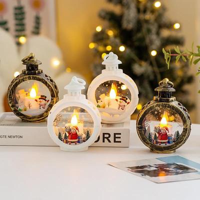 Rare Purchases Christmas Retro Luminous Night Light, Christmas Decoration Pendant, Party Decoration Props, Desktop Ornaments, Christmas sc b