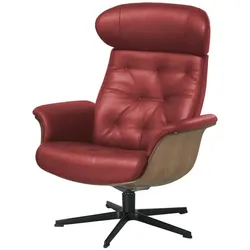 Relaxsessel aus Leder Timeout , rot , Maße (cm): B: 80 H: 101 T: 81.0