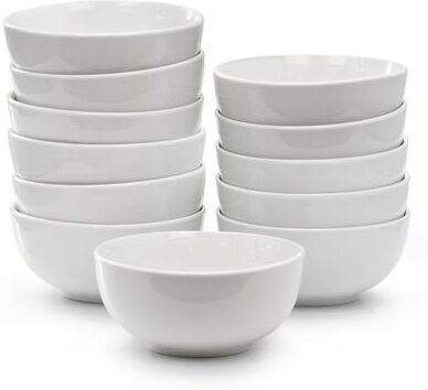 Elama Professional Kitchen 12 Piece Porcelain Bowl Set in White