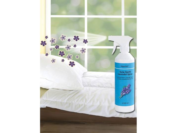 Gute Nacht -Lavendelspray, Weiss-Blau