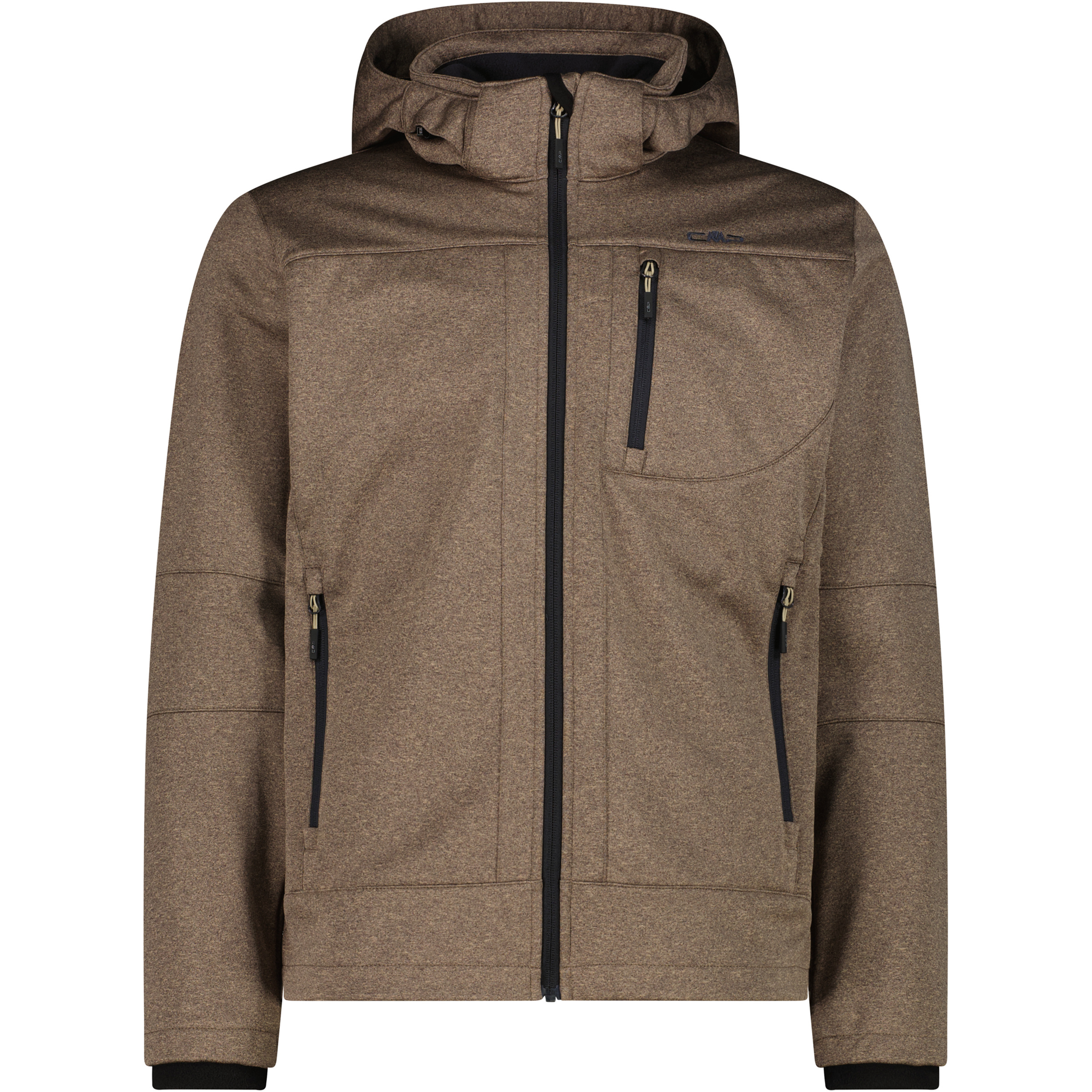 CMP Zip Herren Softshelljacke braun Größe S Trekking Wasserabweisend
