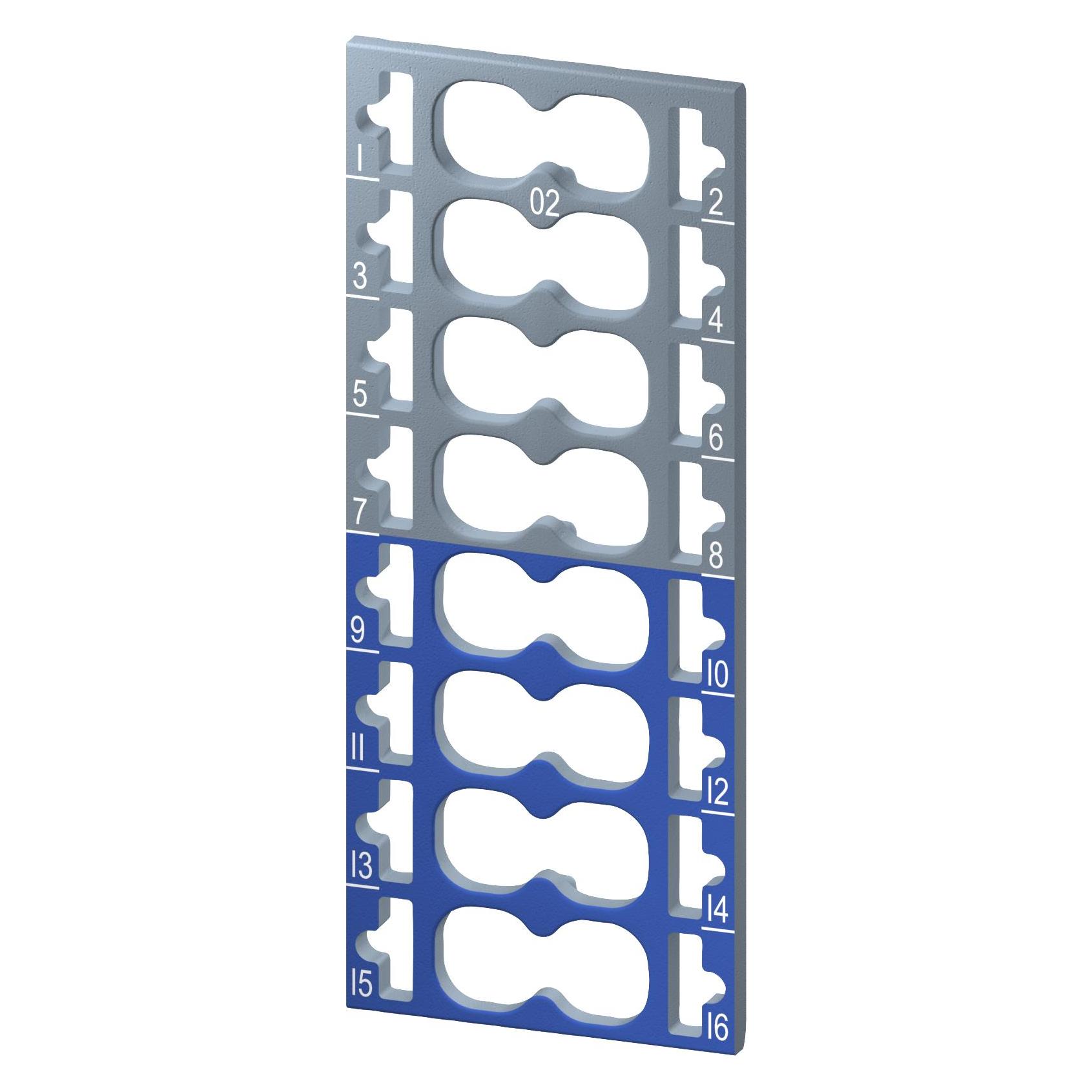 Siemens Farbkodierschilder 8x Grau + 8x blau 6ES719 (6ES71936CP022MA0)