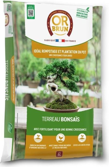 OR BRUN Bonsai-potgrond, 6 liter
