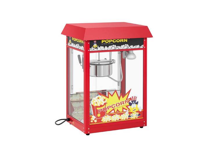 Royal Catering Popcornmaschine 5 kg/h Popcornmaker Snack-Automat retro 195 / 235 °C 1500 W Profi