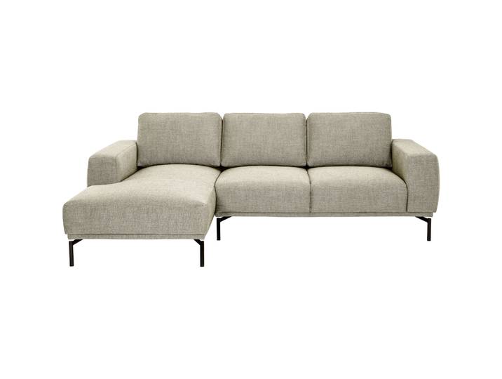 MyDeal Ecksofa Maja 70 Prozent Polyester 30 Prozent Zellulose Acetat beige B 243 T 162 cm - Material: 70% Polyester 30% Zellulose Acetat - Möbel