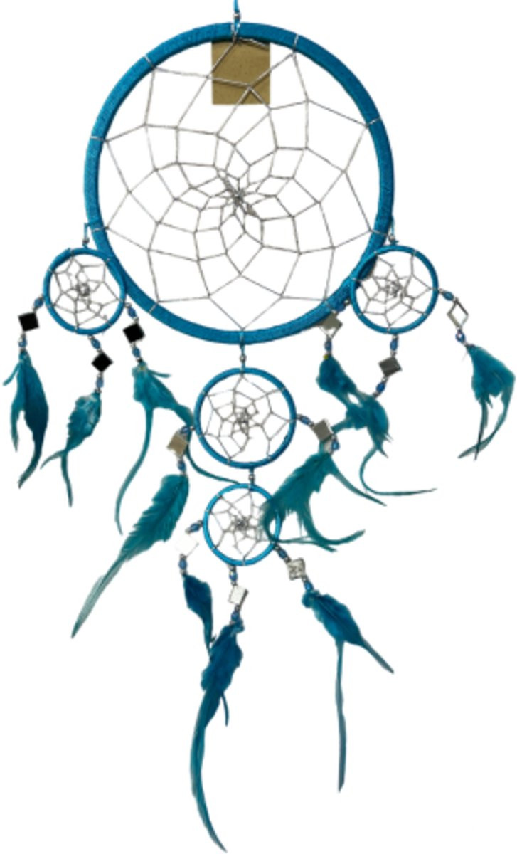 Bali Dromenvanger Spiegel Turquoise - 22 cm