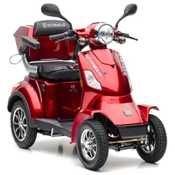 Econelo E-Seniorenmobil Voltrixx, Blei-Akku, 4-Rad, 1000 Watt, Rot
