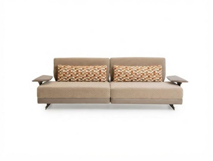 JVmoebel Big-Sofa Sofa 4-Sitzer Modern Beige Bequem Couch Polstersofa Holz, 1 Teile, Sitztiefenverstellung