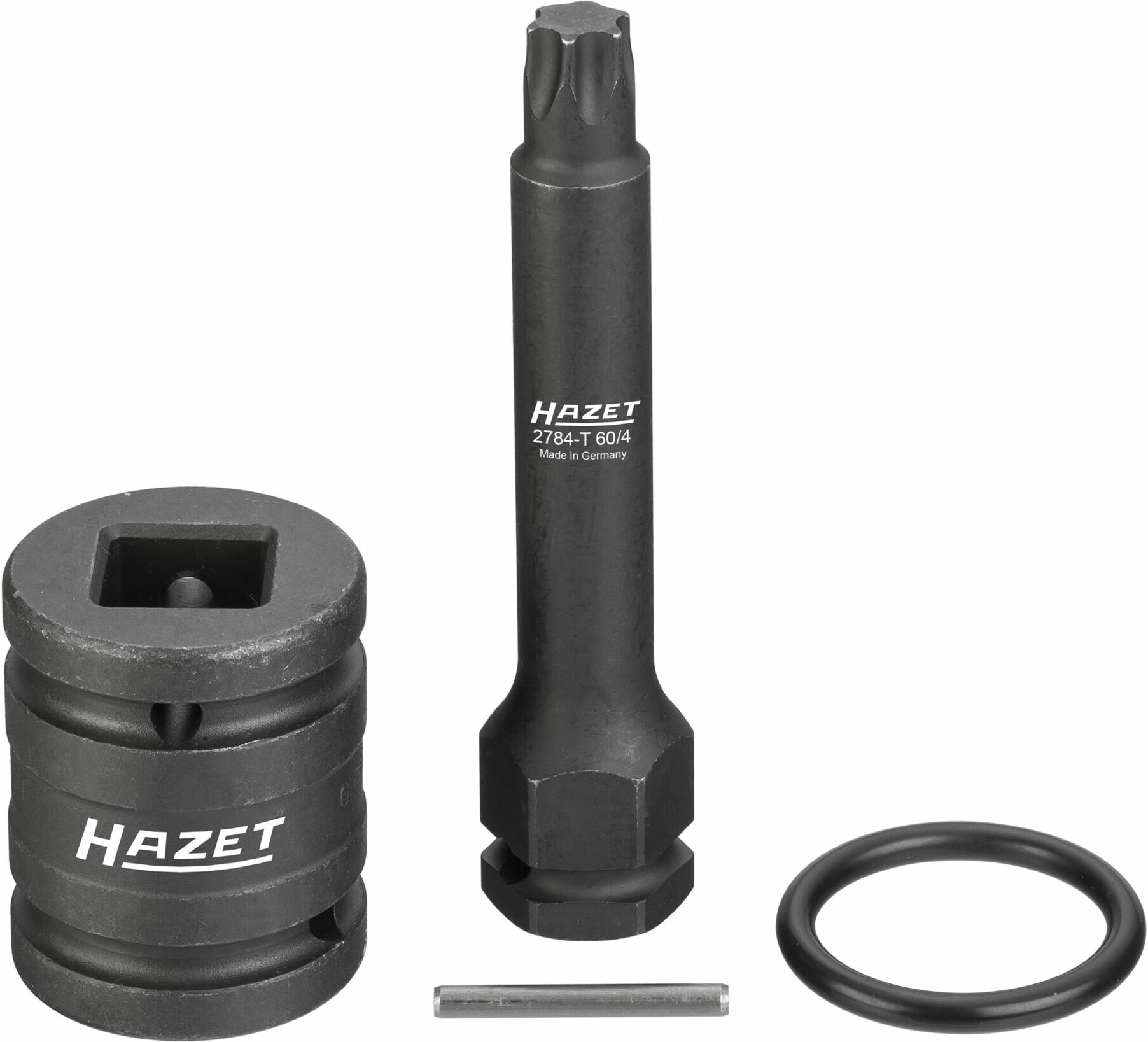 HAZET Bremsscheiben Schraubendreher-Steckschlüsseleinsatz-Satz 2784-T60/4 Vierkant hohl 20 mm (3/4 Zoll) Innen TX Profil T60 Anzahl Werkzeuge: 4)