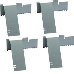 Hager DABA501609VERZ Kupplung Set aus Stahlblech für Deckenanschlussbahn DABA 50x160mm