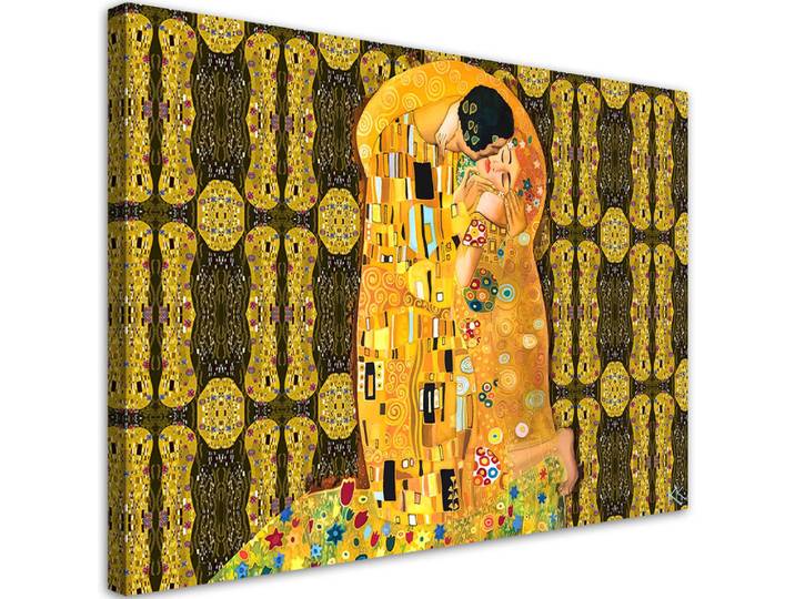 Feeby Wandbild Erfüllung einer Frau Abstraktion 120x80cm, Gelb, Person/Charakter, Rechteckig, 120x80 cm, Bilder & Rahmen, Bilder, Leinwandbilder