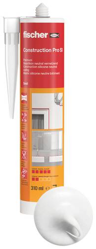 Fischer DBSA Bau-Silikon Herstellerfarbe Weiß 053091 310ml