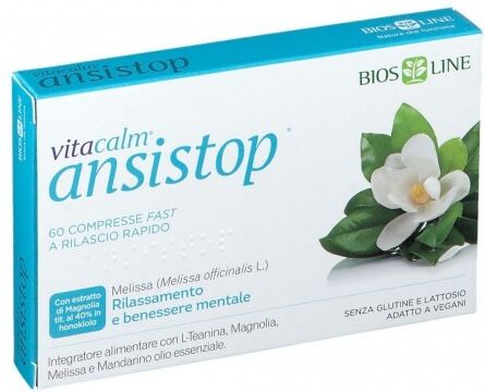 Bios Line Vitacalm Ansistop Integratore Rilassante 60cpr
