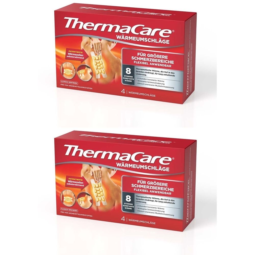 Thermacare für größere Schmerzbereiche 2x 2x4 St Pflaster