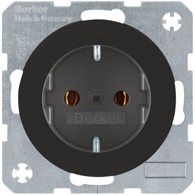 Berker Prise SCHUKO noir/gris 47432045 (47432045)