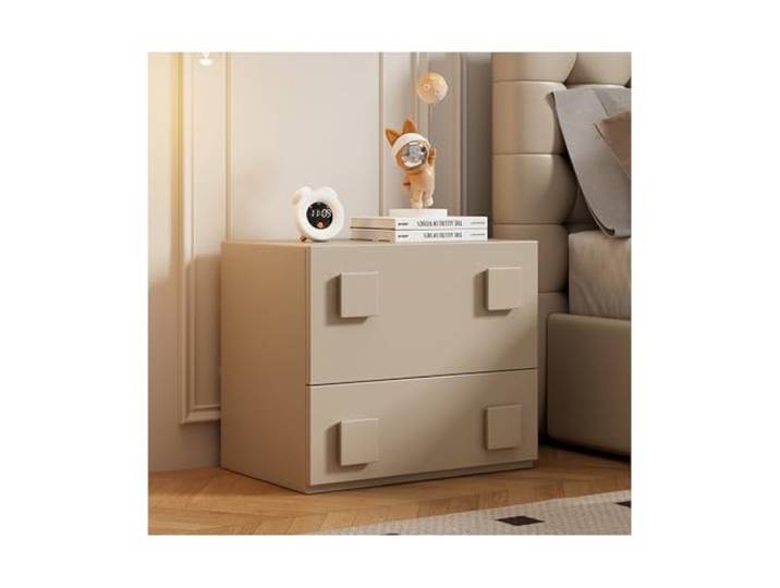 Lshtshf-ddzz Nachttisch, moderner Nachttisch, Schlafzimmer Beistelltische, Wohnzimmer, Nachttisch(Khaki,40X30cm)