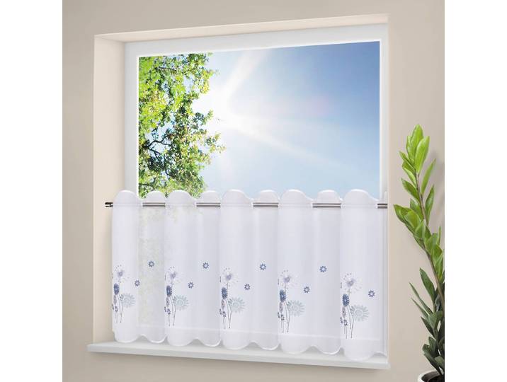 Gardine Isa 145 x 50cm Weiß