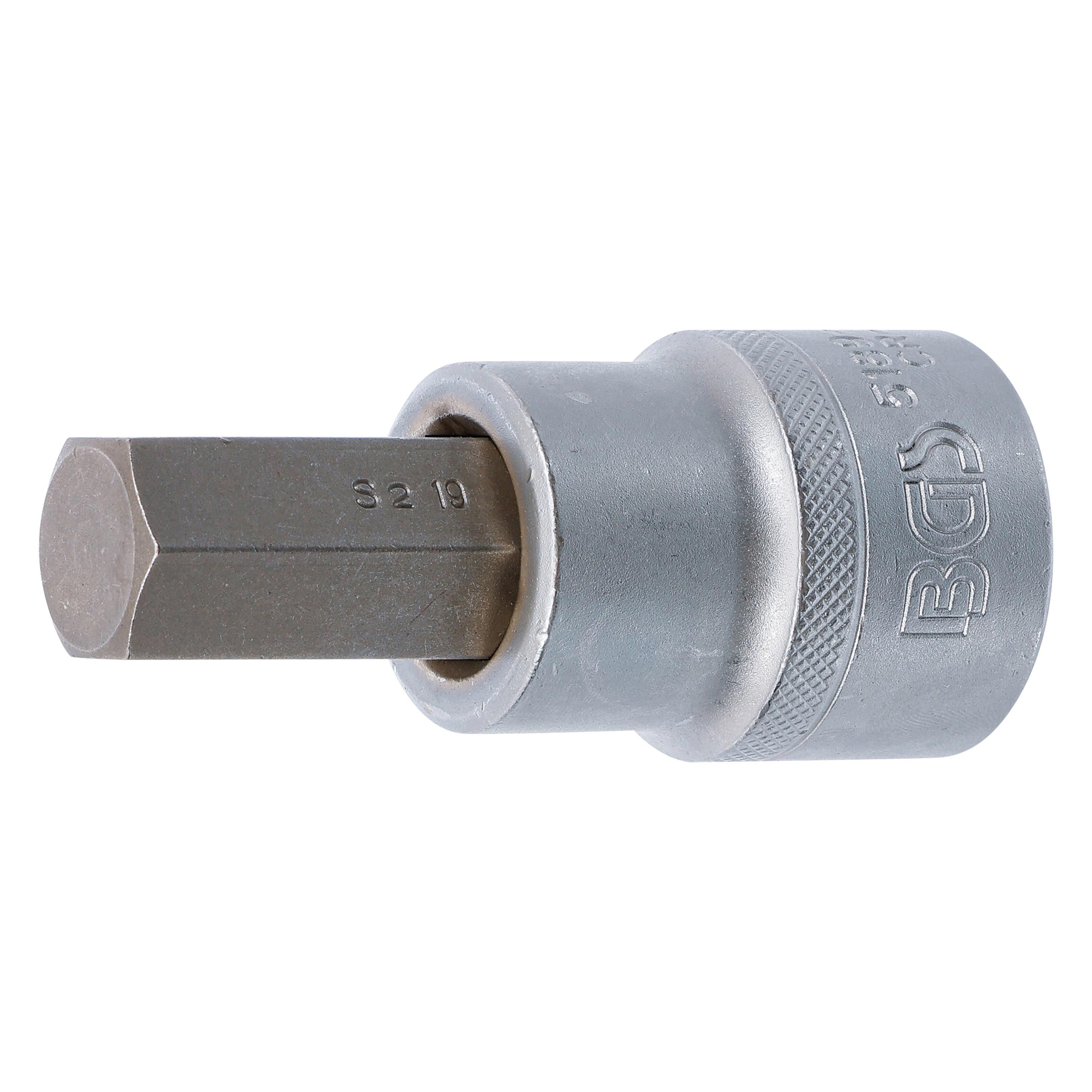 BGS Bit-Einsatz Antrieb Innenvierkant 20 mm (3/4") Innensechskant 19 mm (5189-H19)