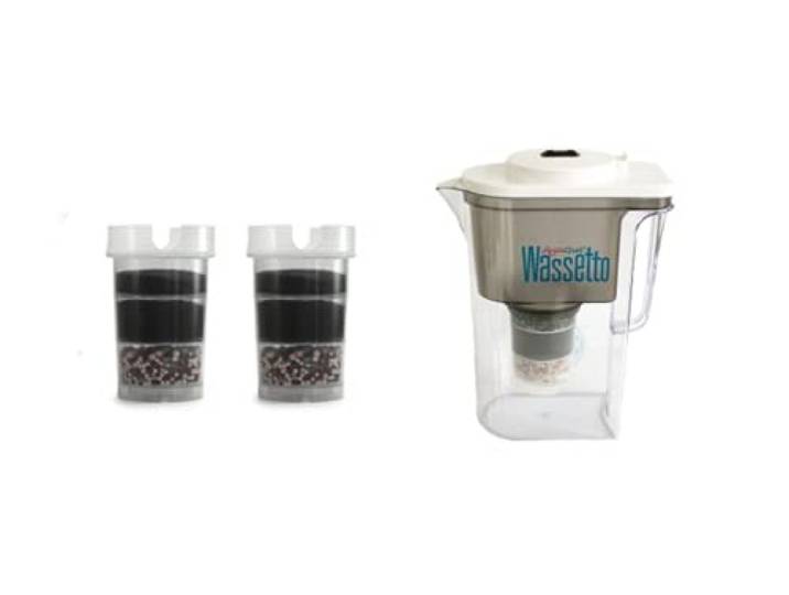 Wasserfilter AcalaQuell® kleines Einsteigerpaket für 1/2 Jahr - Wassetto weiß – Aktivkohle Wasserfilter Höchste Filterleistung - mehrschichtig BPA u. BPB frei ReNaWa® - Technology