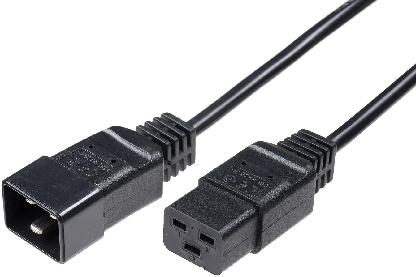 MicroConnect Power Cord C19 to C20, 16A, 0.5m