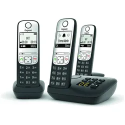 Gigaset A690A Trio, Telefon, Schwarz