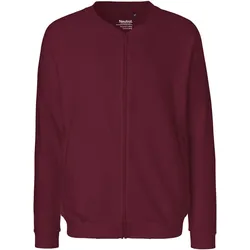 Neutral Unisex Bio Sweatjacke O73501 bordeaux S