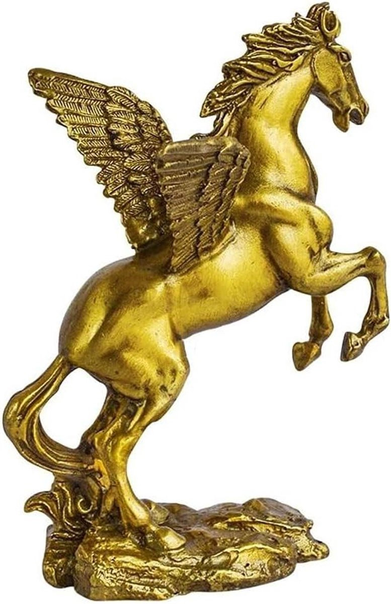 Handgemaakt messing paard sculptuur voor huisdecoratie