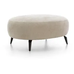 MASSENO Sitzhocker VICO, Modern Polsterhocker, Fußhocker Beige