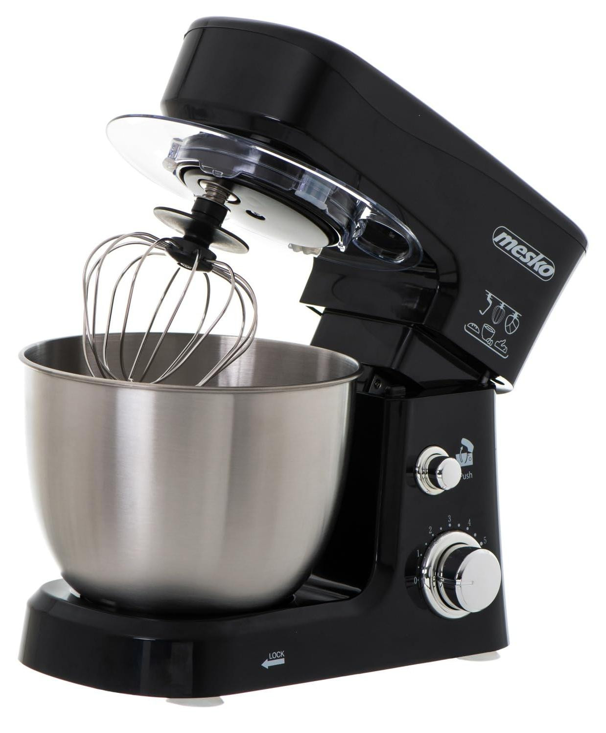 Selius Keukenmachine 1200W met anti-spatdeksel en accessoires