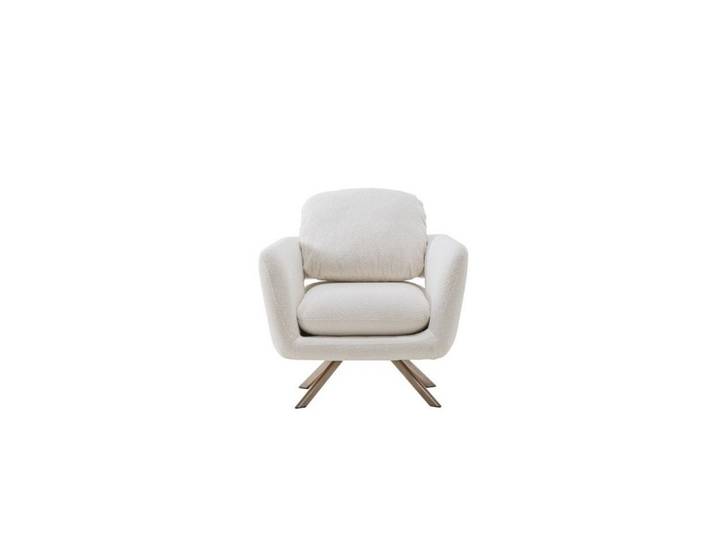Xlmoebel Relaxsessel Stilvoller weißer Polstersessel für luxuriöse Wohnzimmergestaltun (1-St., Relaxsessel), Made in Europa