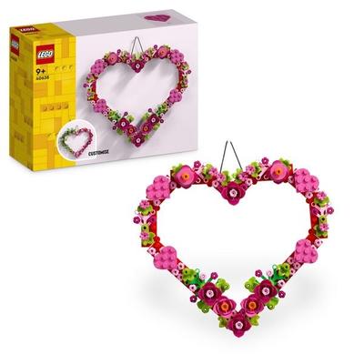 LEGO Iconic 40638 Herz-Deko Spielzeug für Kinder zum Bauen, Dekoration