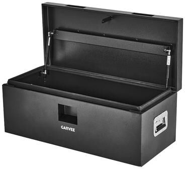 Garvee Steel Truck Bed Tool Box with Lock, 2 Front Handles, Black