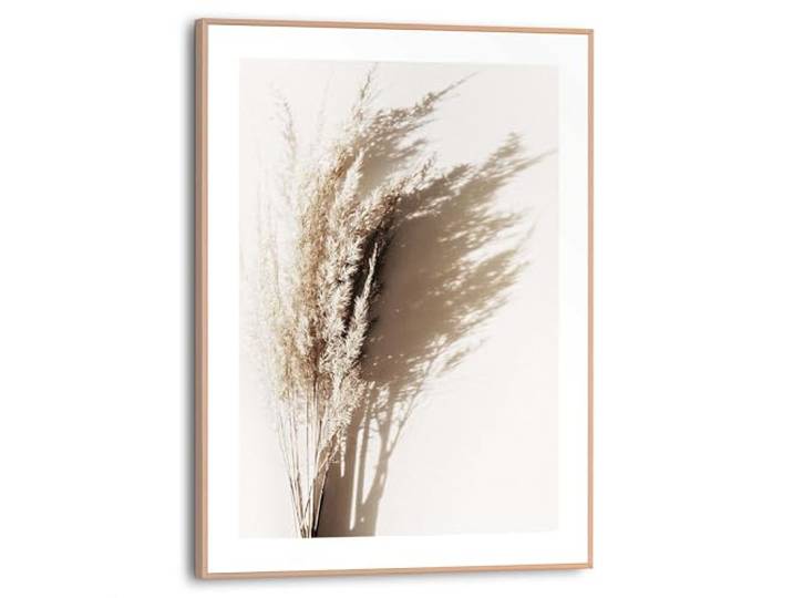 REINDERS Gerahmtes Bild, Sonniges Gras, Wohnzimmer, Bilder, Wanddeko, Room Decor, MDF, Beige, 40 x 30