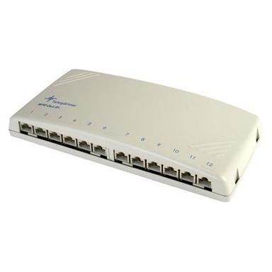 Telegärtner Mini Distributor MPD12 Cat.6A Class EA for wall mounting 12 ports (26.11.0508)