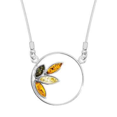 Collier OSTSEE-SCHMUCK "- Stine - Silber 925/000 - Bernstein" Gr. 44, silber (silber 925, silberfarben, weiß), Halsketten, Damen, Silber 925 (Sterlingsilber), Collier