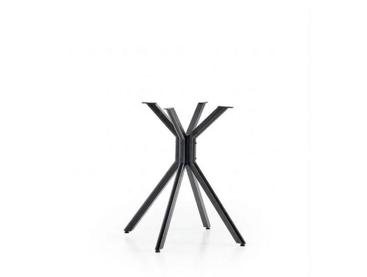 Xlmoebel Tischbein Schwarze Metall-Tischbeine für stabilen und stilvollen Halt, Made in Europa