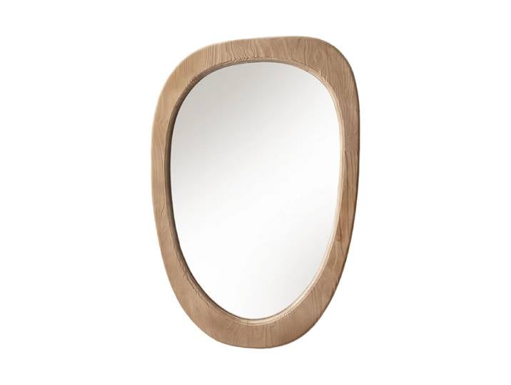 Ovaler Design Wandspiegel „Organic“ Akazienholz Natural Invicta Interiors