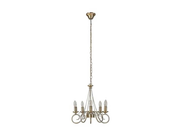 Lindby Kronleuchter in altmessing, Hängelampe Chandelier Deckenleuchter Lüster E14, 5 Flammig, Antik für Wohnzimmer, Schlafzimmer, Flurbereich