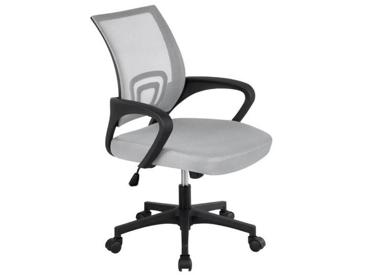 Yaheetech Chaise de Bureau à Roulettes Fauteuil de Bureau Ordinateur en Maille Inclinable Pivotant Hauteur Réglable