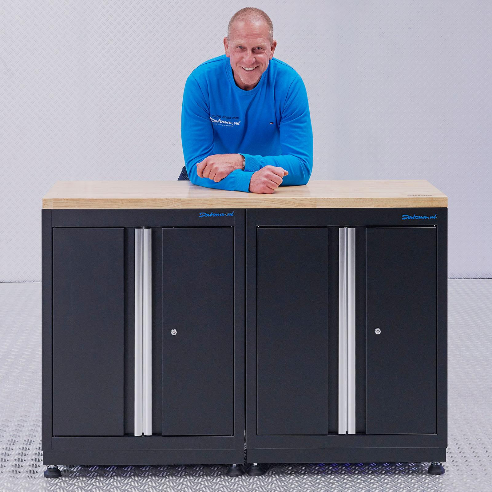 Datona Basic werkbank met eikenhouten werkblad - 136 cm