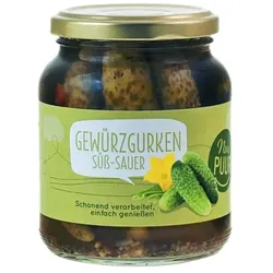 NurPuur Gewürzgurken süß-sauer bio 350g